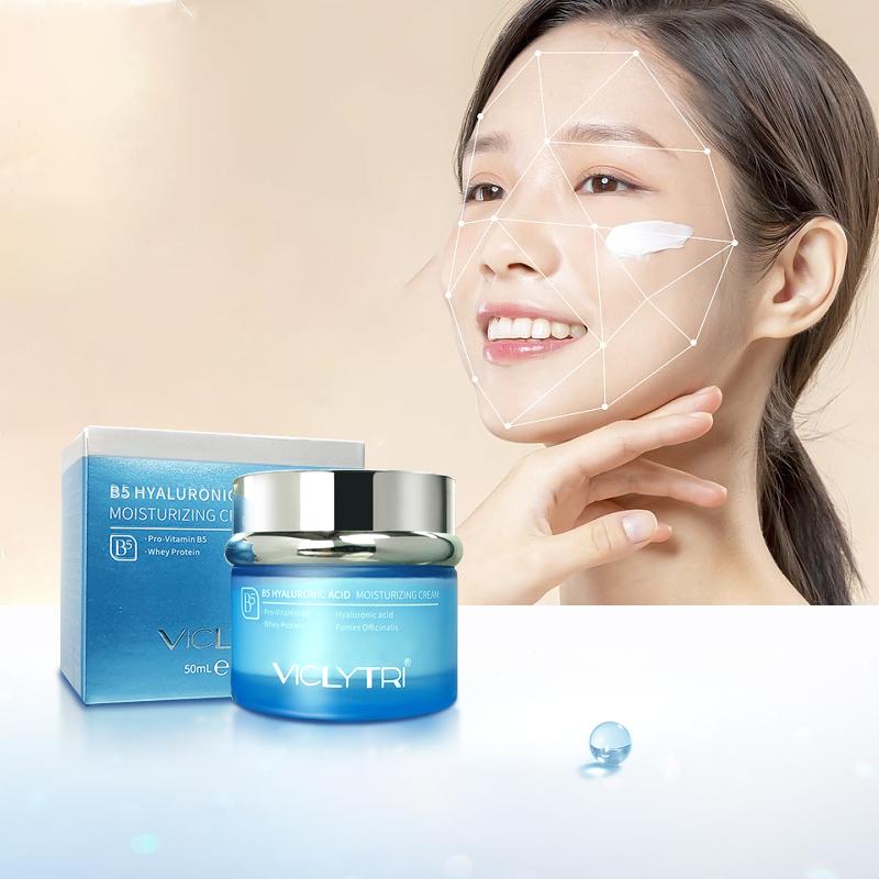 B5 Hyaluronic Acid Cream for Glowing Skin in 1 Minute - Hydrating & Silk Lifting Peptide for Radiant Complexion