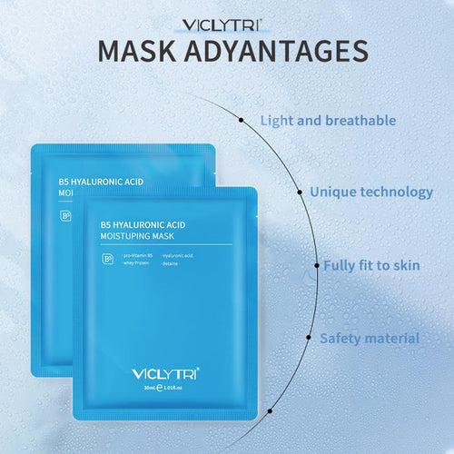 B5 Hyaluronic Acid Mask 30ml | Hydrating Glow in 15 Minutes Silk Lifting Peptide for Radiant Skin