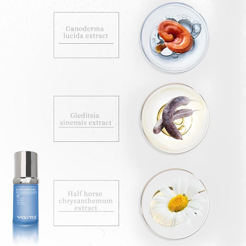 VICYTRI In-Stock Concealer & Firming Hyaluronic Acid B5 Serum in Round Bottle Oil Control Moisturizing Hydrating Silk Lifting Peptide