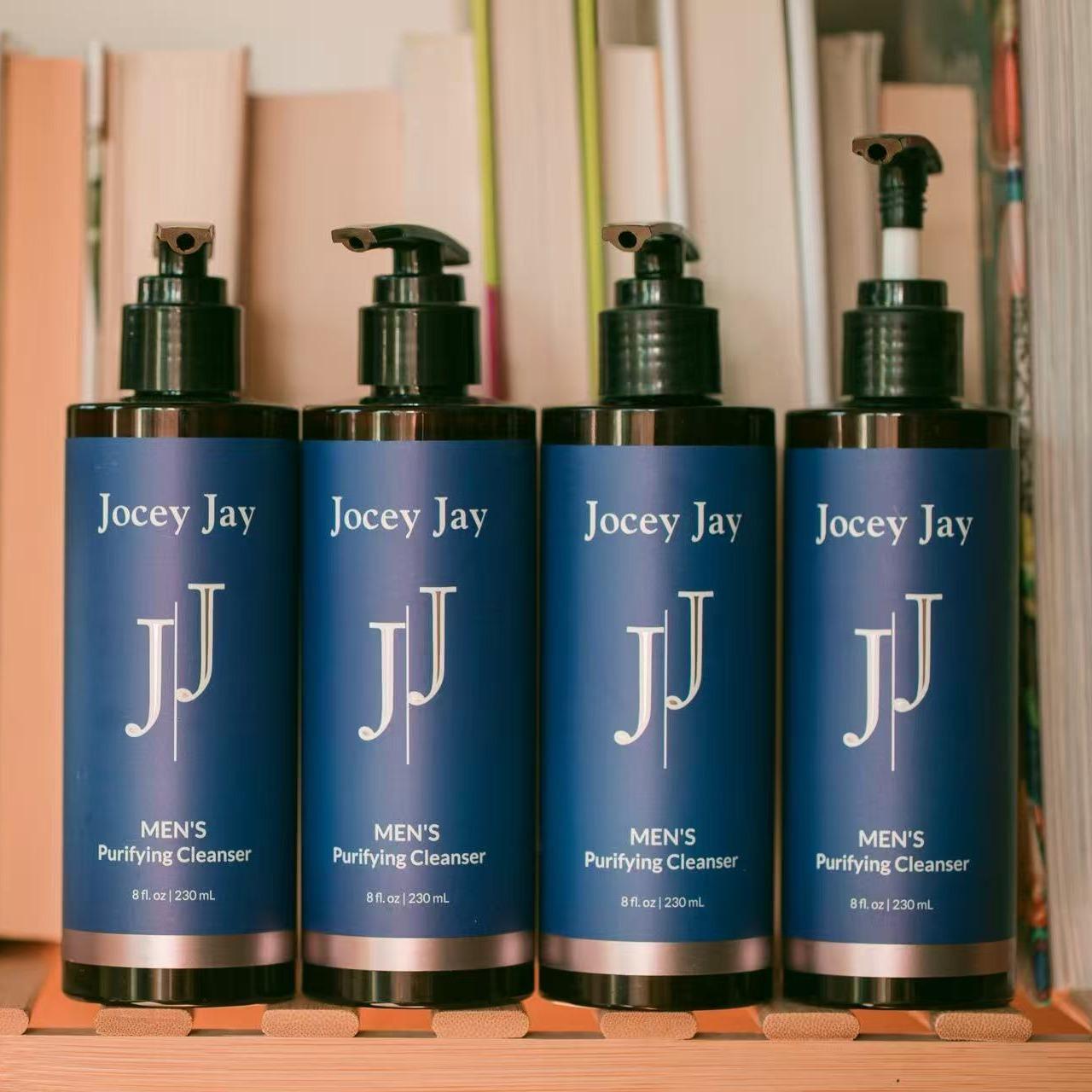 Jocey Jay Men's Purifying Cleanser 8oz Tough on Grime Gentle on Skin Deep Clean for Bold Guys 8oz Size